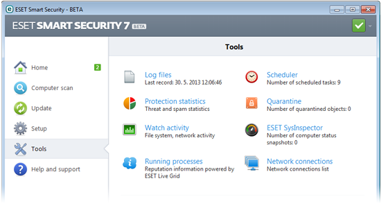 Eset Smart Security bêta 7