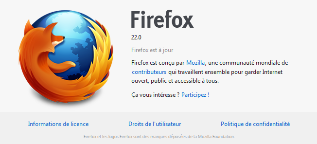 Mozilla Firefox 22