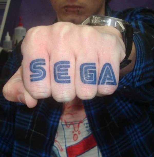 tattoo knuckles sega